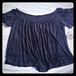 Brand new M Black short sleeve loose flowy
